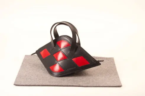 Handtasche 3D-Karo, Einzelstück
